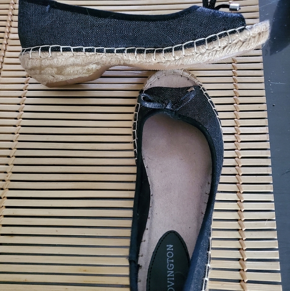 Covington women's cute, peep toe espadrilles size 7 - Picture 2 of 3